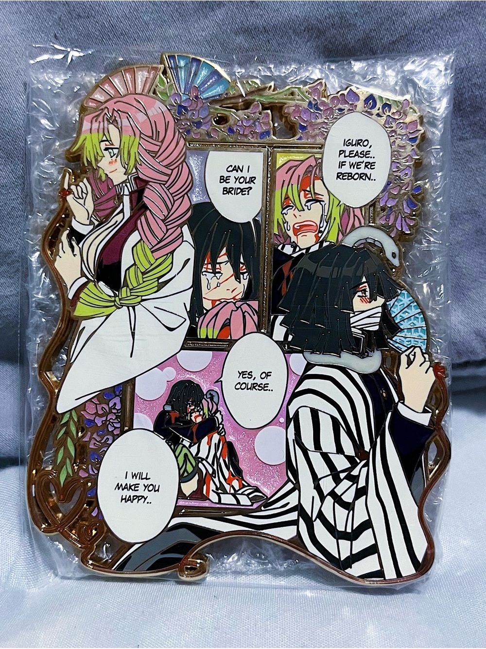 🗡️💚 MintyxPins Demon Slayer ObaMitsu Manga Panel Pin